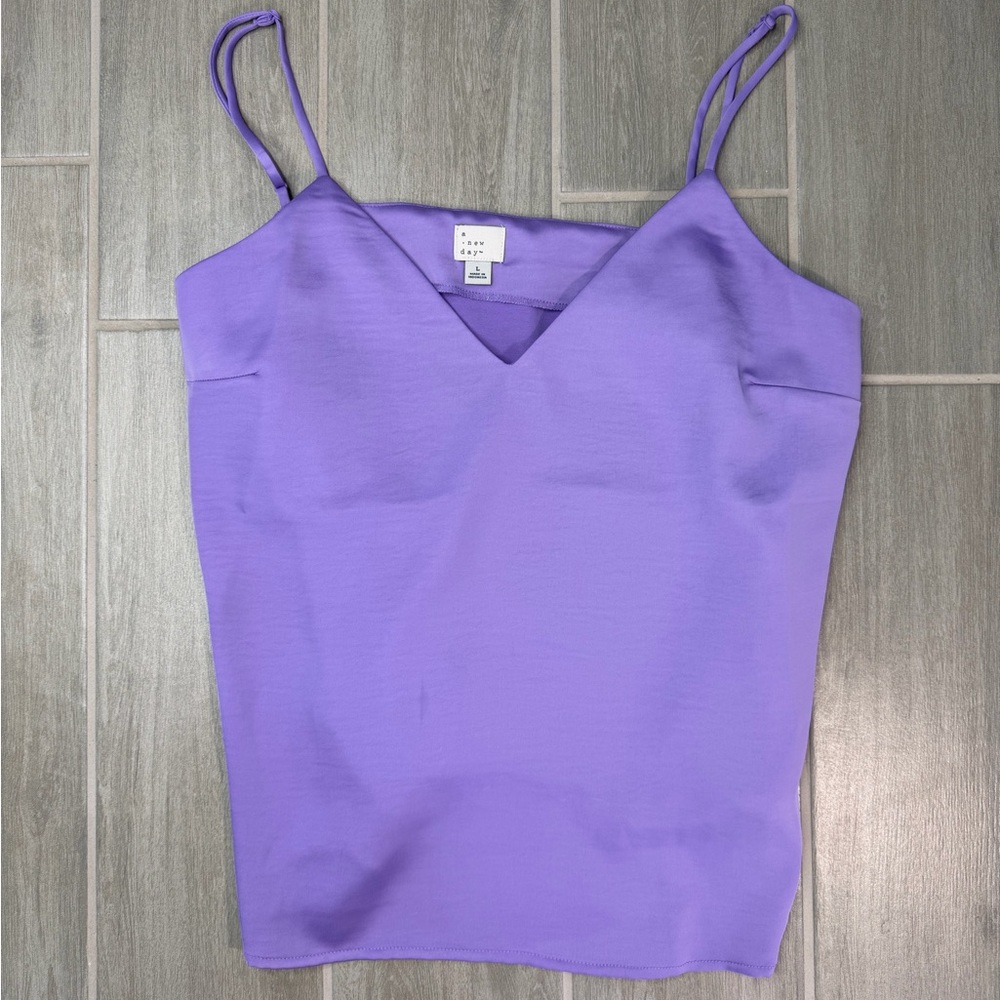 A New Day Lavender V-Neck Double-Strap Cami